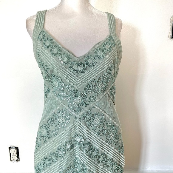TADASHI SHOJI Maia Jade Green Sheath Dress - Picture 4 of 8